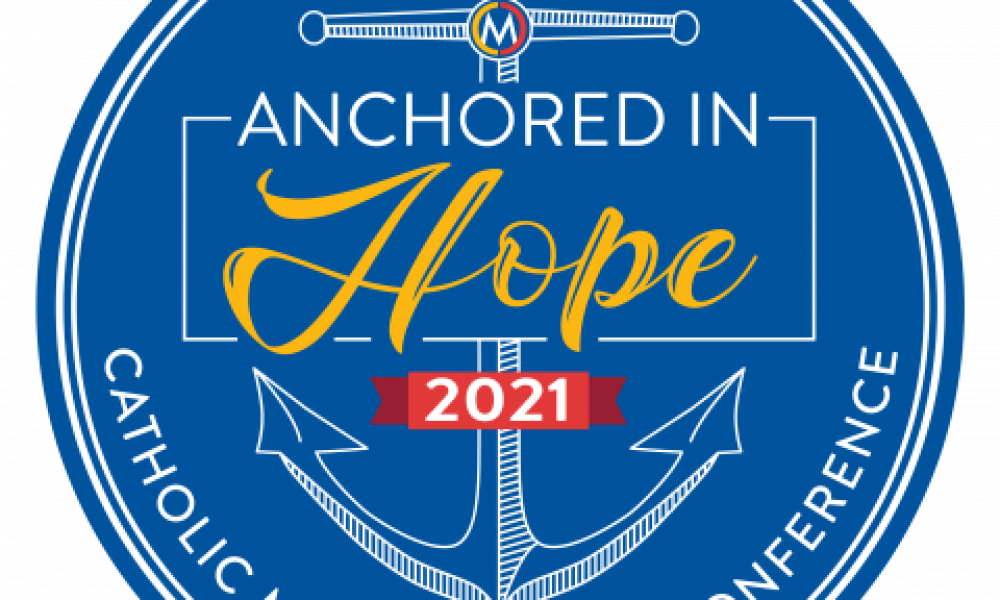 Anchored in Hope Catholic Media Conference logo