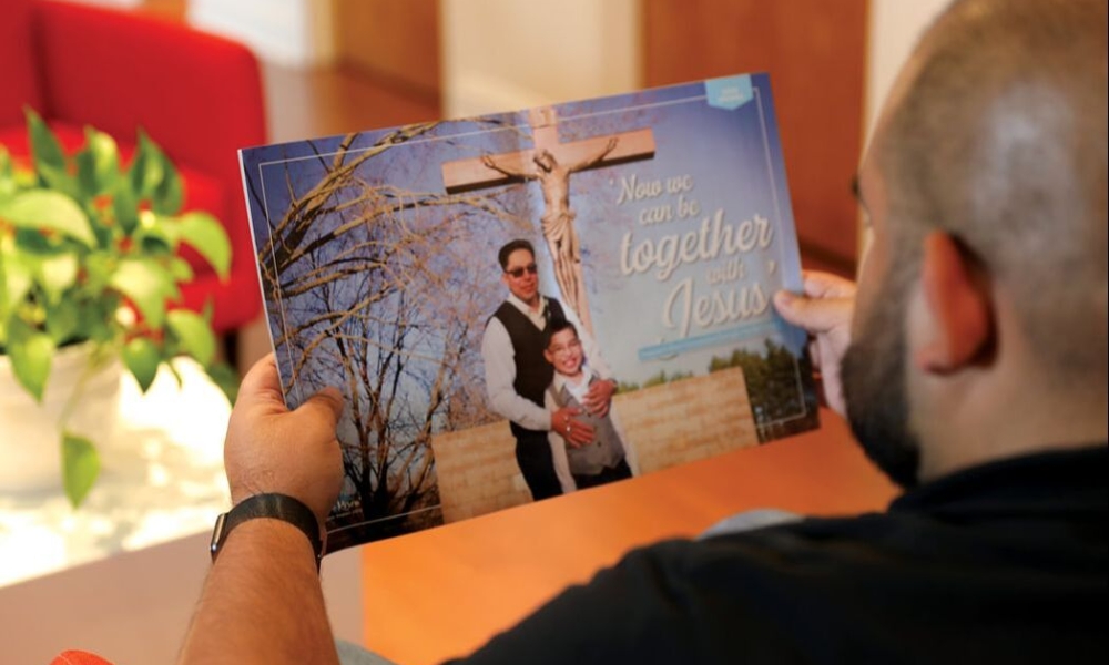 reading a catholic magazine